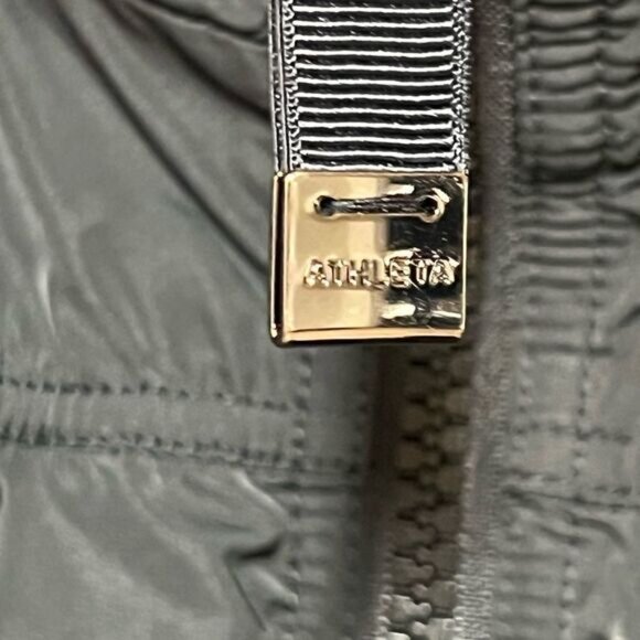 ATHLETA Point Reyes Black Moto Bomber Jacket Womens Sz S - Picture 12 of 14